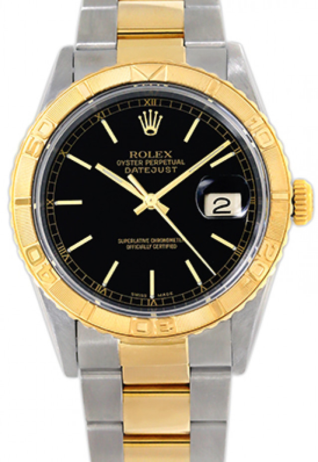 Gold & Steel on Oyster Rolex Datejust Turn-O-Graph 16263 36 mm